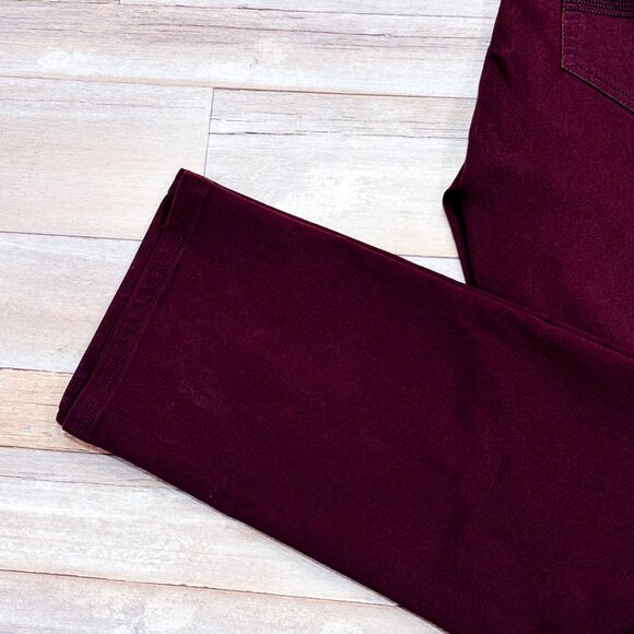 BLACK BULL Burgundy stretch pants men | Slim classic style | Size 36. * - Picture 4 of 10
